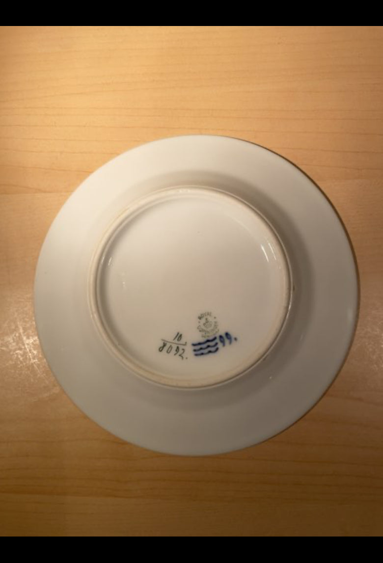 Royal Copenhagen Blå Blomst flettet kagetalleken